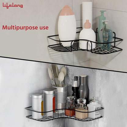 Self-Adhesive Bathroom Corner Shelf for Wall
