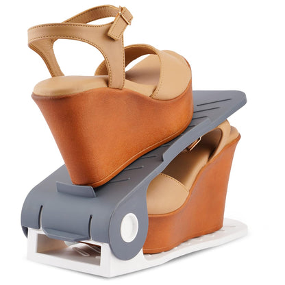 The Adjustable Shoe Rack Space Saver - Premium Quality
