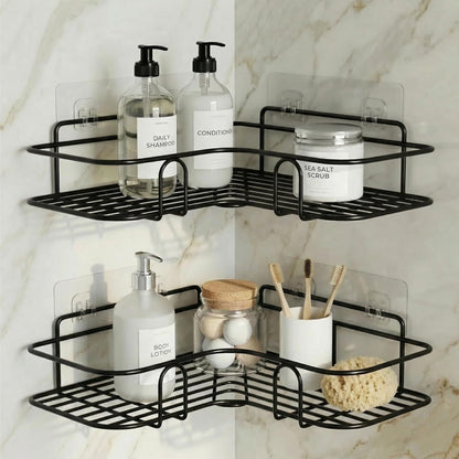 Self-Adhesive Bathroom Corner Shelf for Wall