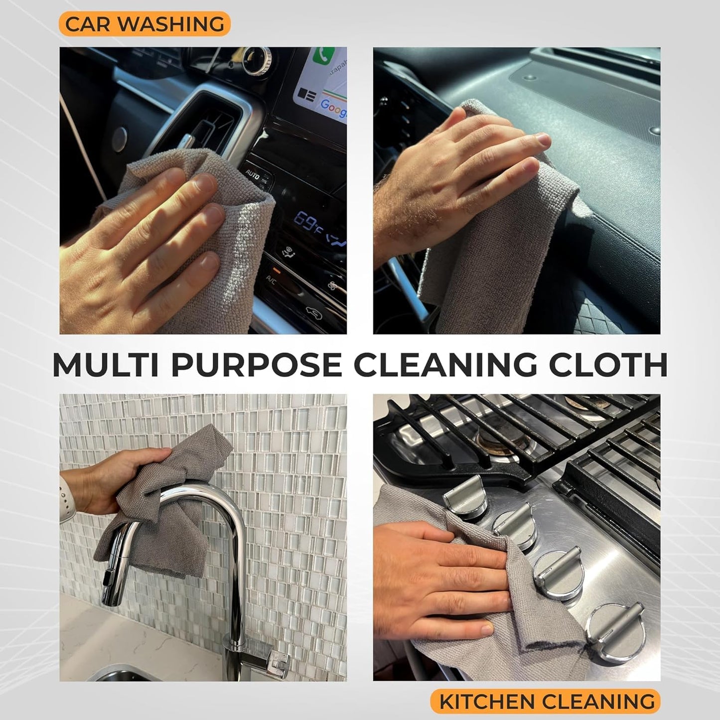 Reusable Microfiber Kitchen Towel Roll (20 Sheets)