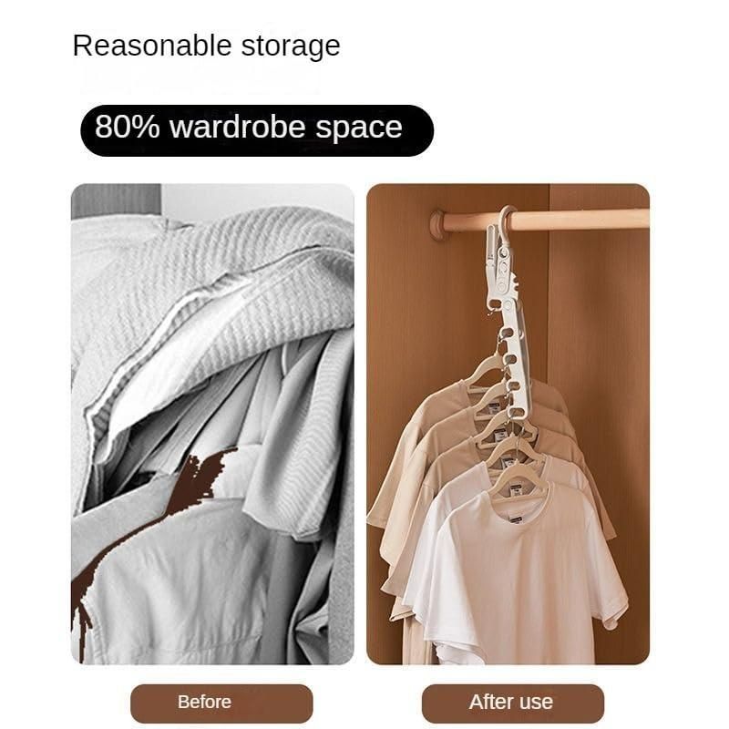Portable 5 Hole Clothes Drying Rack for Travel & Home