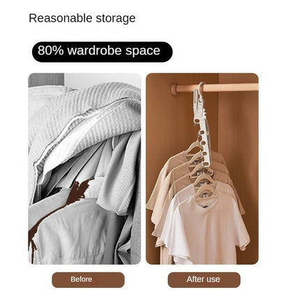 Portable 5 Hole Clothes Drying Rack for Travel & Home