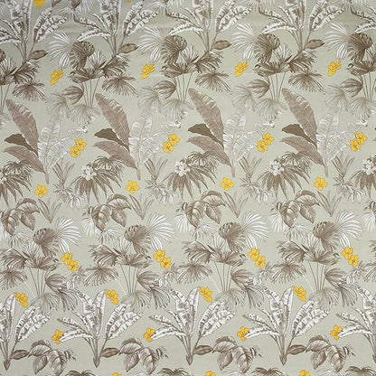 Leaf Print King Size Bedsheet with 2 Pillow Covers