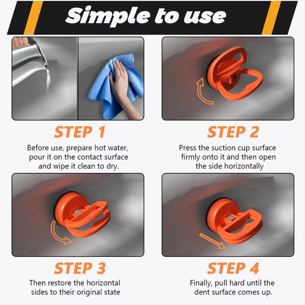 DentMaster: Heavy-Duty Car Dent Remover with Powerful Suction Cup for Auto Body Repair, Tiles & Mirror Lifting