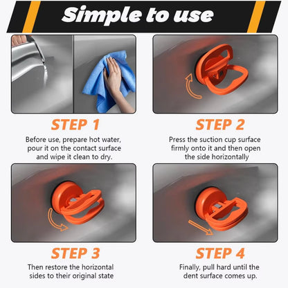DentMaster: Heavy-Duty Car Dent Remover with Powerful Suction Cup for Auto Body Repair, Tiles & Mirror Lifting