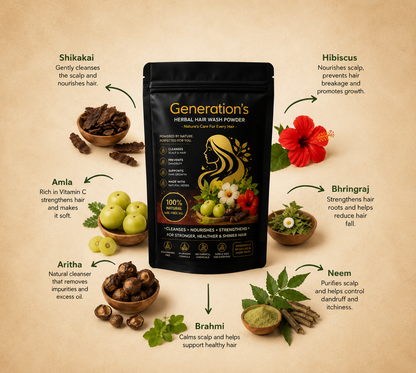 Generation's Ayurvedic Care Herbal Hair Wash Powder