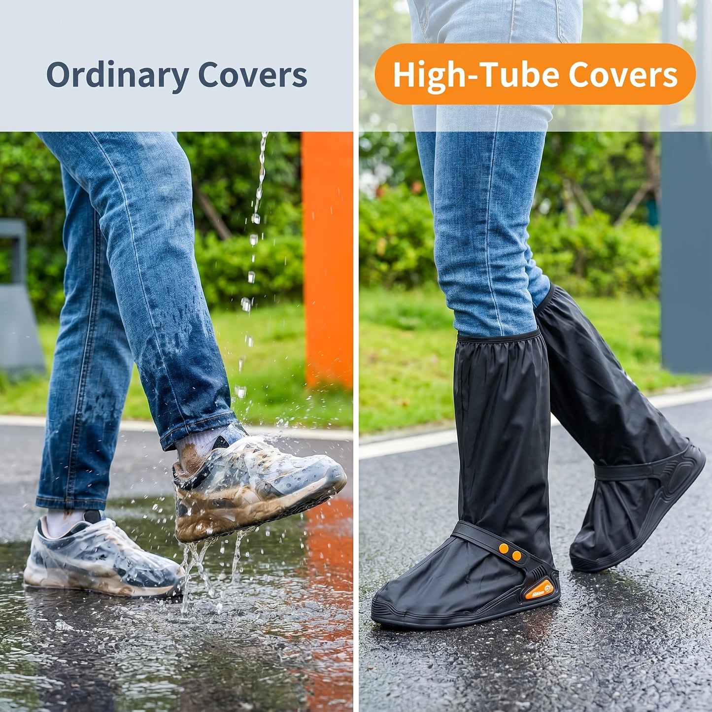 🌧️ Reusable Waterproof Boot Covers for Rain, Mud & Snow