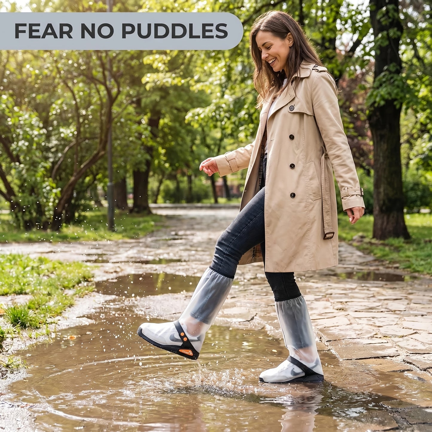 🌧️ Reusable Waterproof Boot Covers for Rain, Mud & Snow