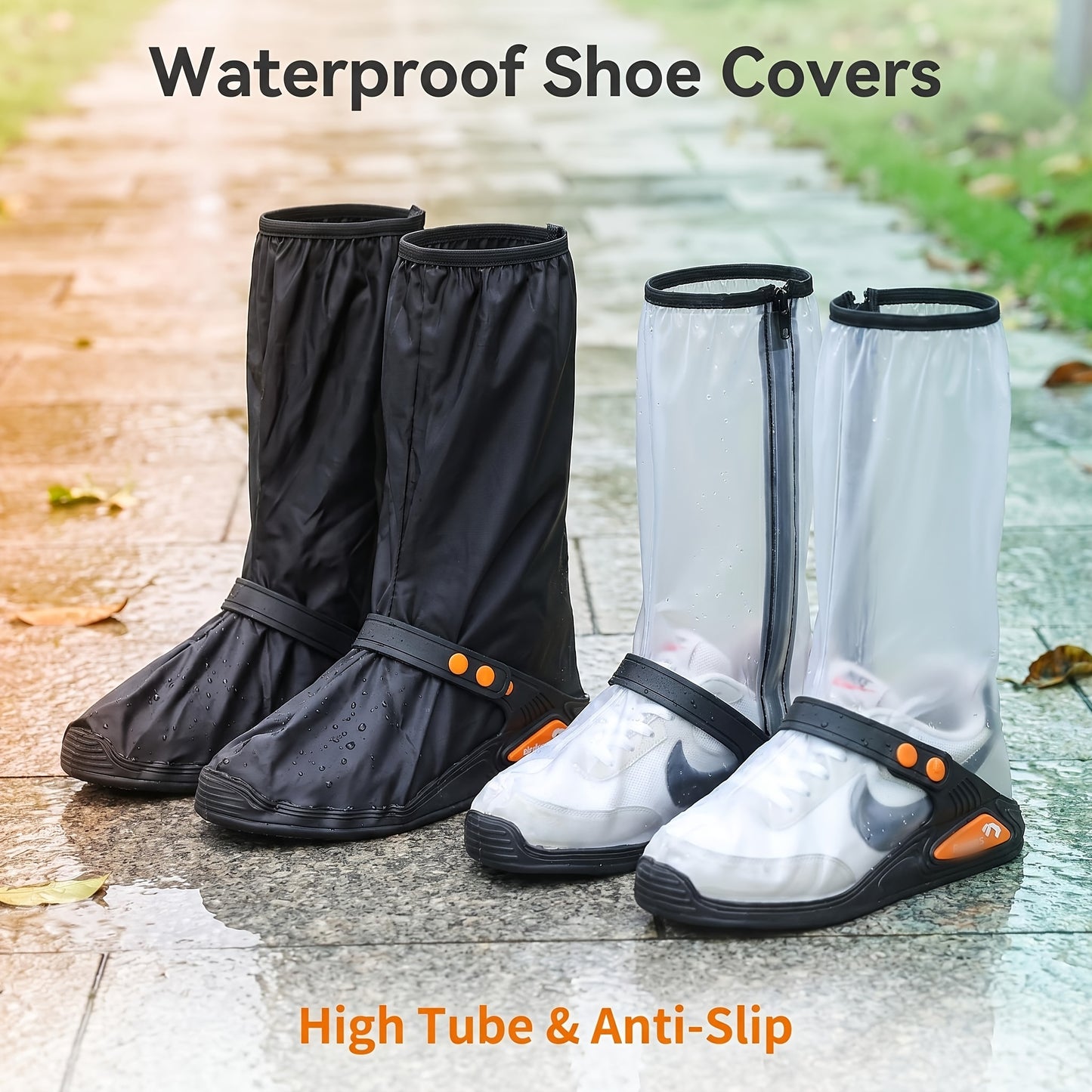 🌧️ Reusable Waterproof Boot Covers for Rain, Mud & Snow