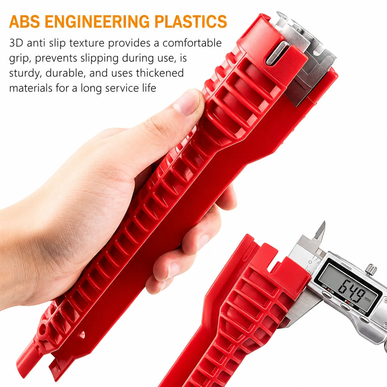 Anti-Slip Plumbing Repair Tap & Sink Wrench