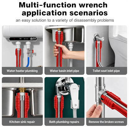 Anti-Slip Plumbing Repair Tap & Sink Wrench