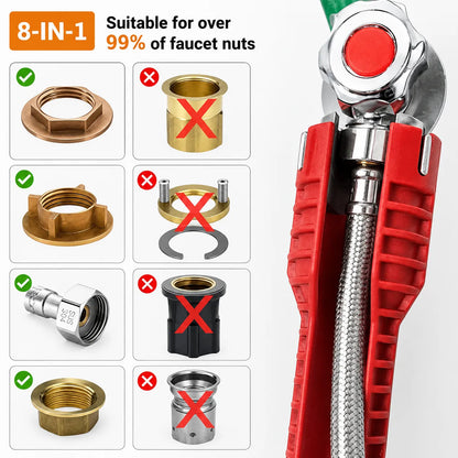 Anti-Slip Plumbing Repair Tap & Sink Wrench